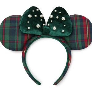 Disney Minnie Mouse Plaid Holiday Ears Headband for Adults